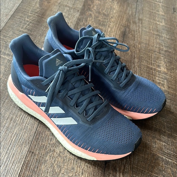 Adidas Solar Drive 19 Blue and Pink Running Shoes - Picture 4 of 15